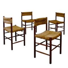 4 chaises Dordogne de Robert Sentou pour Charlotte Perriand - 1950