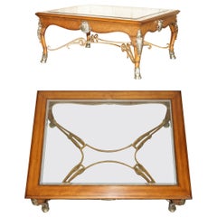 EXQUISITE EXTRA LARGE THOMASVILLE SAFARI COLLECTION OCCASIONAL COFFEE TABLe