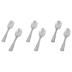 Georg Jensen Old Danish, a set of six teaspoons in sterling silver.