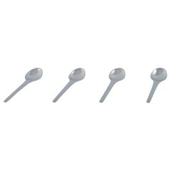 Georg Jensen, Caravel, set of four teaspoons in sterling silver.
