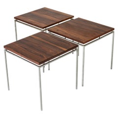 Modernist set of side/modular tables by Knud Joos, Denmark, 1950s