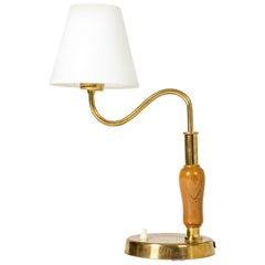 Swedish Midcentury brass table lamp, Sweden, 1940s