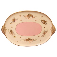 French Two Handle Porcelain Tray