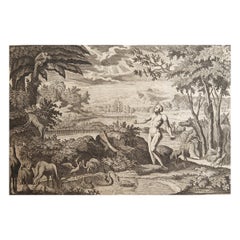 Original Antique Print after Jan Luyken, Amsterdam, Genesis II, 1724