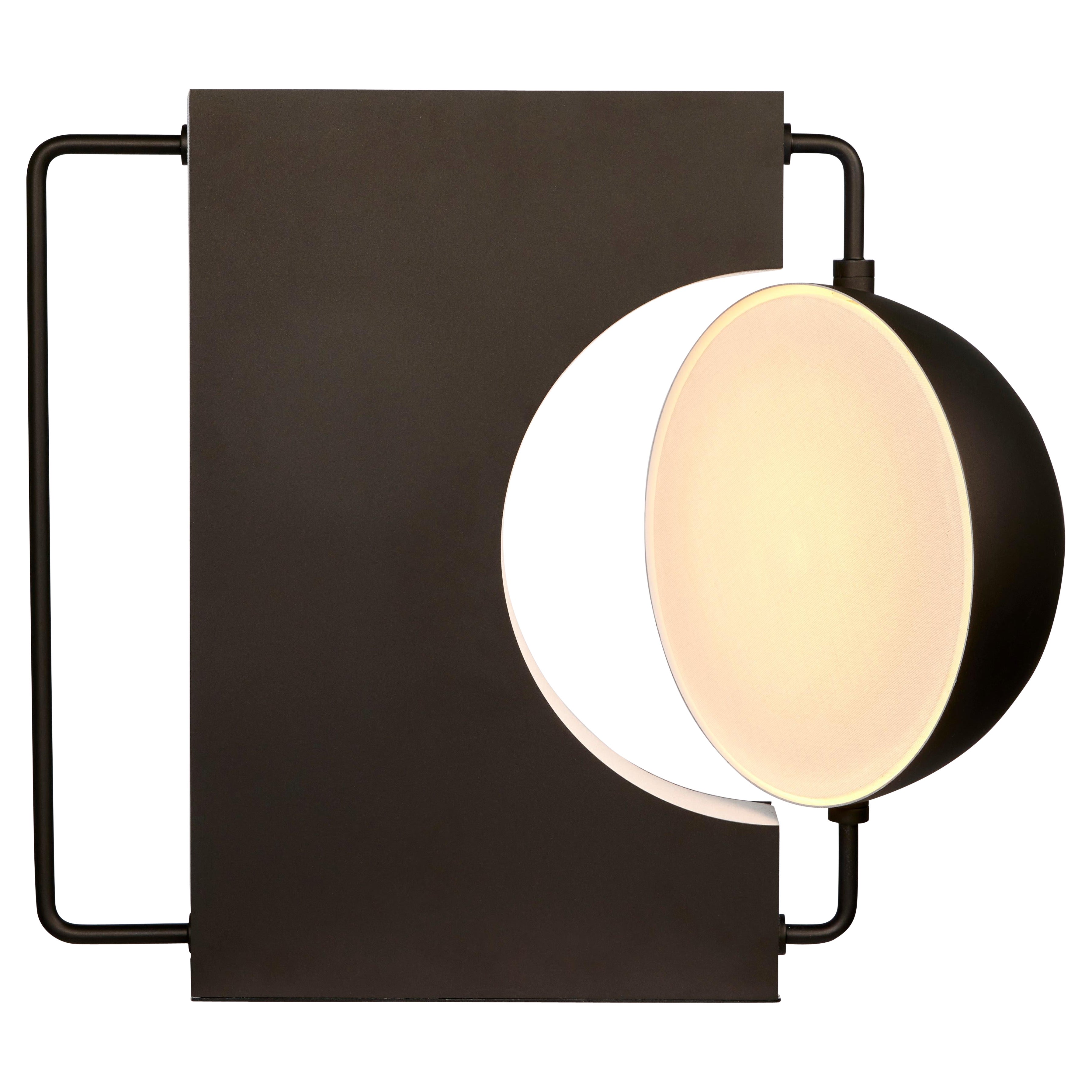 [In Stock] HALF,  Table Lamp in 'Golden Black' Rotate 40 Degrees on Each Side For Sale