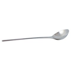 Georg Jensen, Caravel, serving spoon in sterling silver. Modernist design