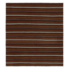 Vintage Tribal Kilim rug in Polychromatic Stripes by Rug & Kilim