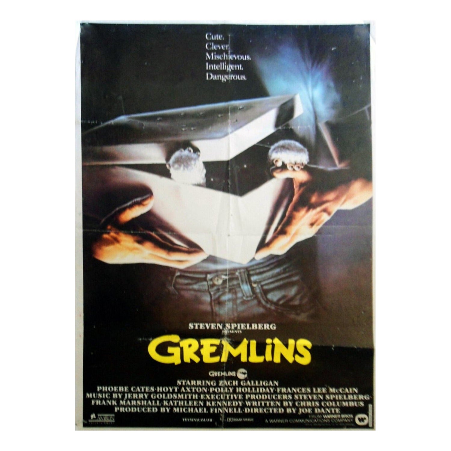 Affiche vintage originale de Gremlins, 1984