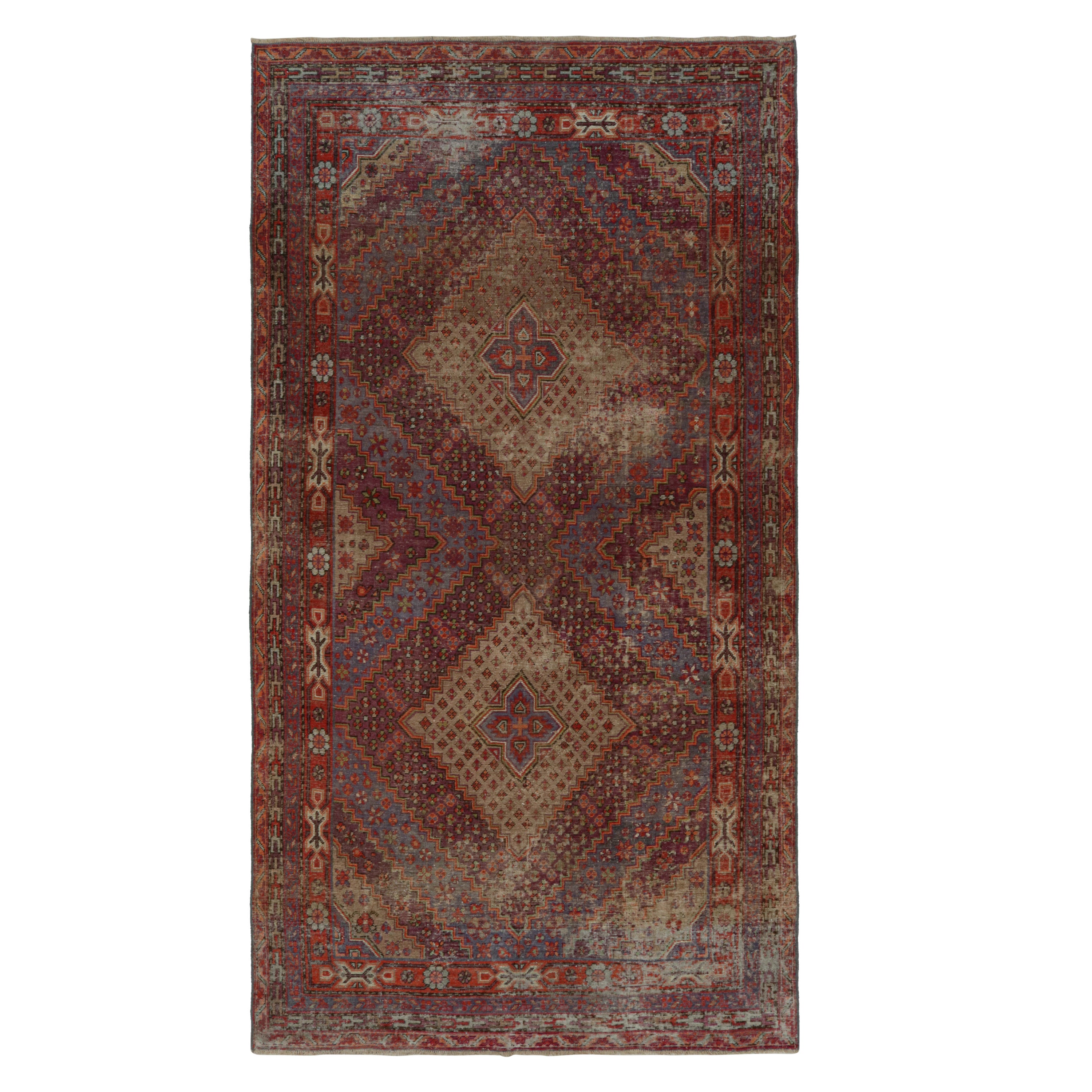 Vintage Samarkand Style Rug, with Geometric Patterns, from Rug & Kilim For Sale