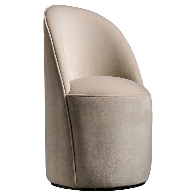 Chaise Coiffeuse Fauteuil en Velours Pivotante Chaise Couffeuse