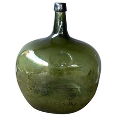 Antique Early 20th Century Demijohn Bottle From Mexico 