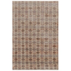 Vintage Zeki Müren Art Deco Rug with Geometric Patterns, from Rug & Kilim