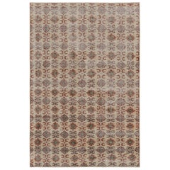 Used Zeki Müren Art Deco Rug with Geometric Patterns, from Rug & Kilim