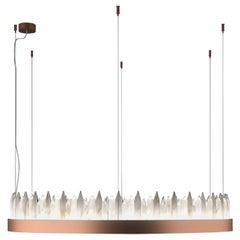 Urano Copper 80 Pendant Light 3 by Alabastro Italiano