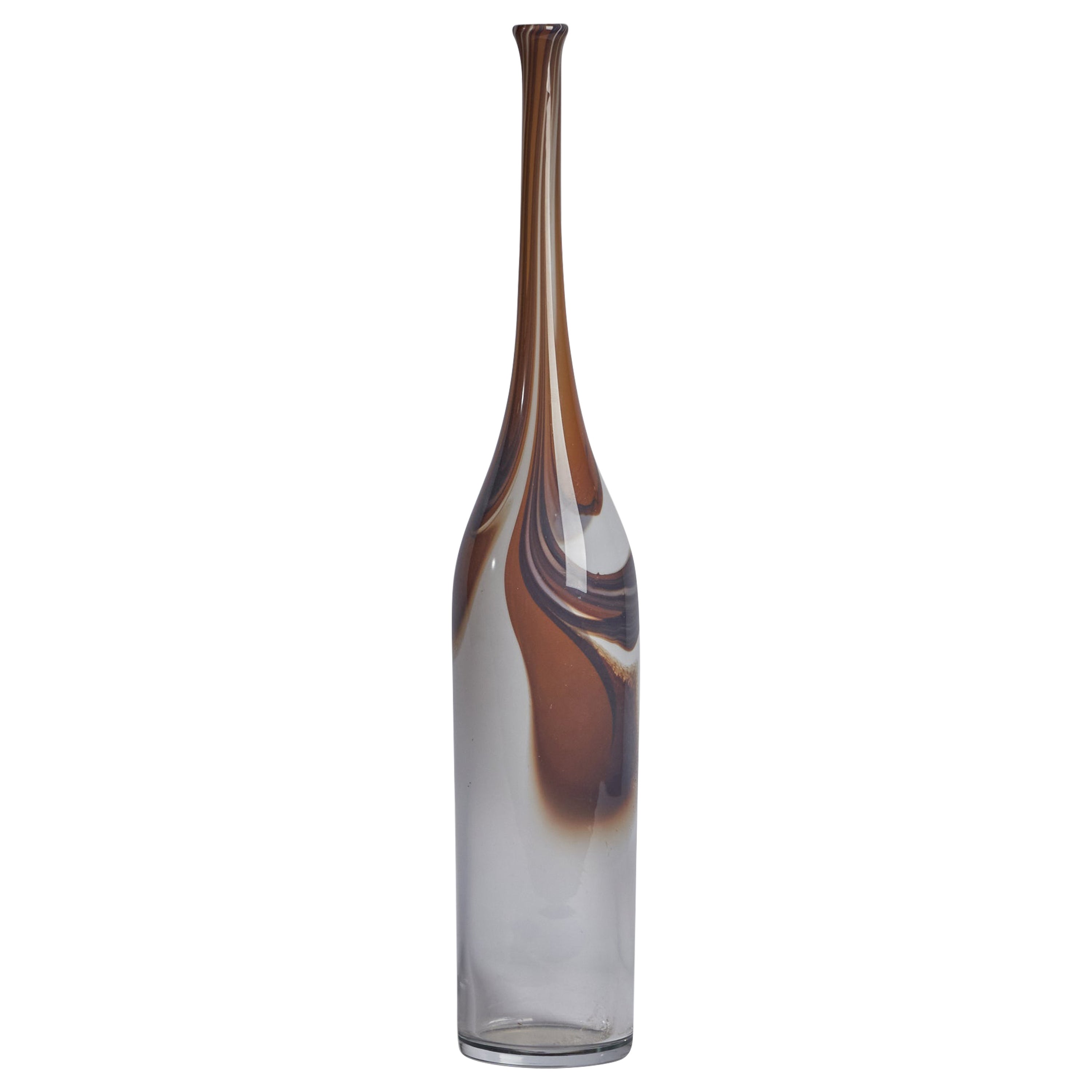 Bengt Orup, Vase, mundgeblasenes Glas, Schweden, 1960er Jahre