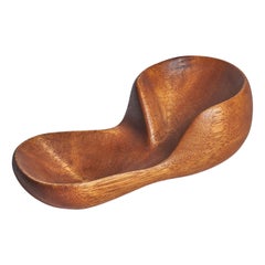 American Designer, Freeform Bowl, Teak, USA, 1950s