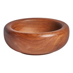 Vintage Swedish Designer, Bowl, Teak, Sweden, 1950s