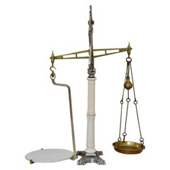 Viktorianische balance scale aus Messing, hergestellt von Hunt & Co, England