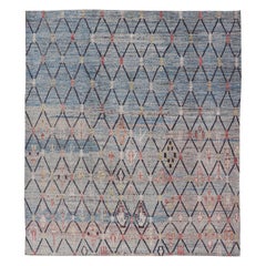 Modern Moroccan Rug by Keivan Woven Arts With All-Over Geometric Design