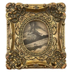 Antique Gold Colored Open Center Frame