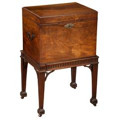 Good Chippendale Period Carved Mahogany Cellarette
