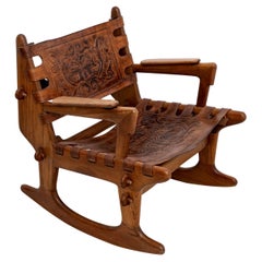 Chaise à bascule Angel Pazmino pour Muebles De Estilo - XXe siècle
