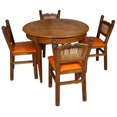 Antique French "Goldilocks" Table and Chairs