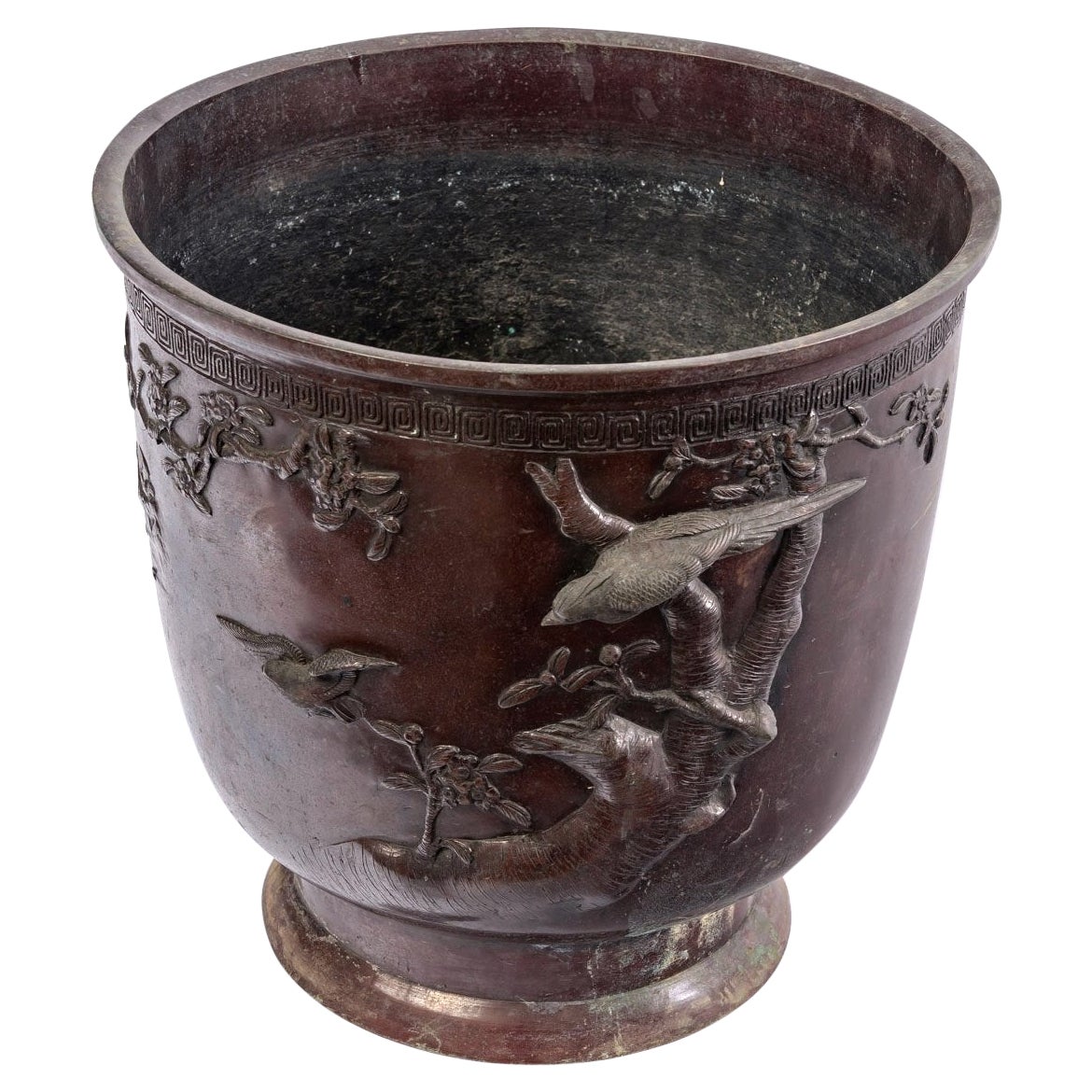 Cache Pot Bronze - Double Patina - Japan - XIXth Century