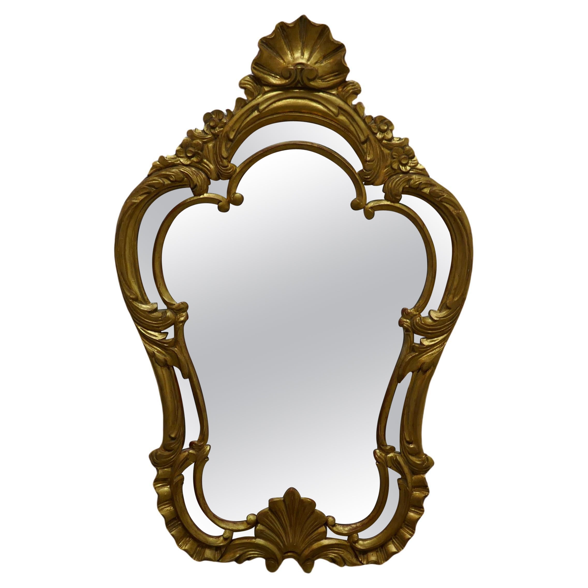 Miroir console français doré du 19ème siècle      en vente