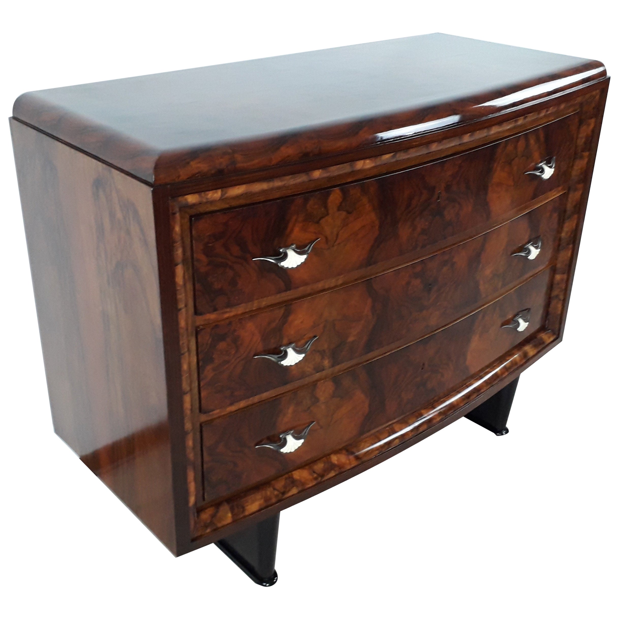 Art Deco Dresser 3 Drawers Fiorentino 1940 For Sale at 1stDibs