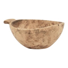 Bleached Swedish Lapland Ale Bowl with Handle