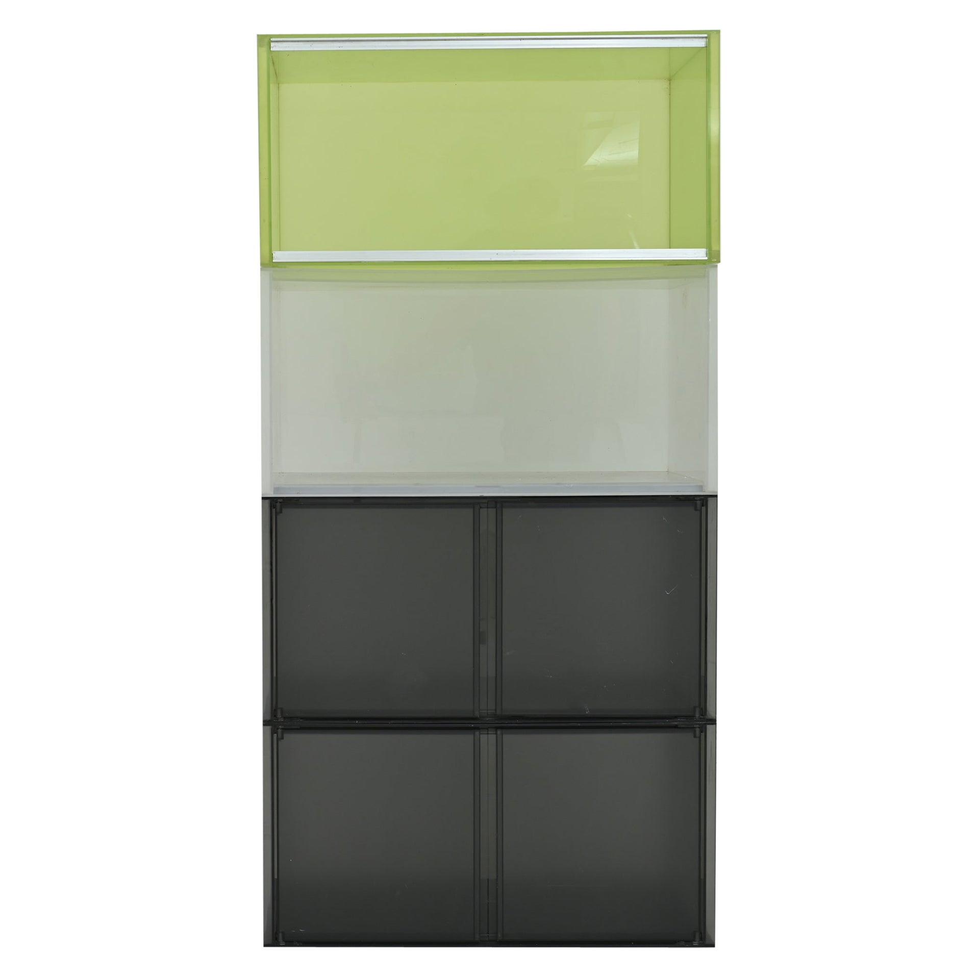 1990s Acrylic Resin and Steel “One” Wall Unit by Piero Lissoni for Kartell For Sale
