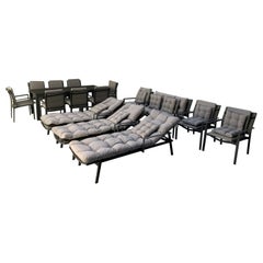 16 Piece Suite Of Westminster Outdoor Garden Furniture - 8 Seat Dining set + 3 S