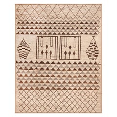 Nazmiyal Collection Tribal Berber Design Modern Rug. 12 ft 4 in x 15 ft 3 in