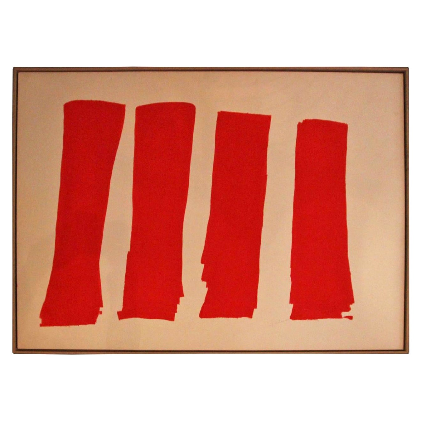 Albert Chubac Painting, Signed, circa 1960, France For Sale