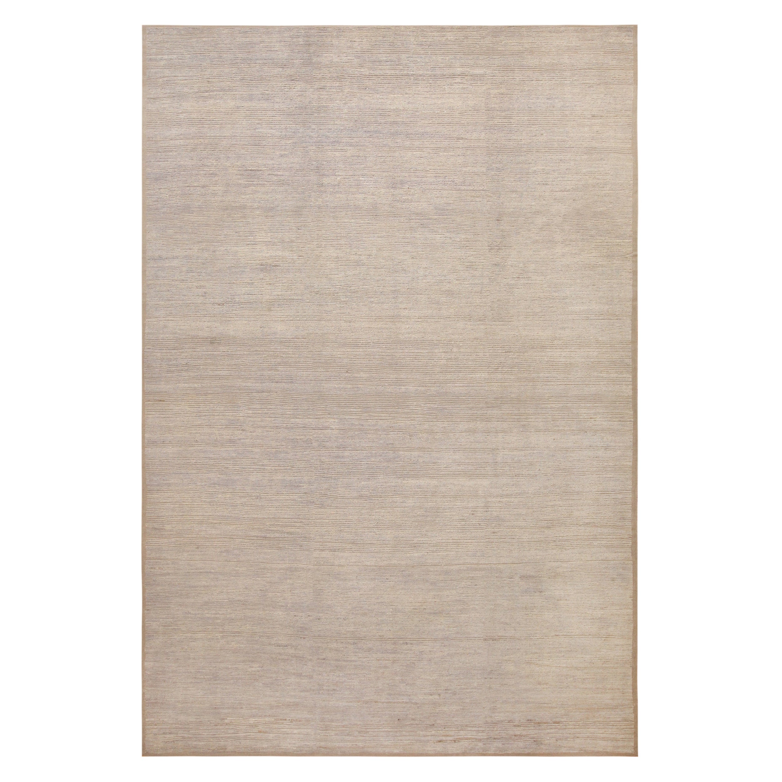 Nazmiyal Collection Gentle Tone Minimalist Modern Rug. 9 ft 6 in x 13 ft 10 in