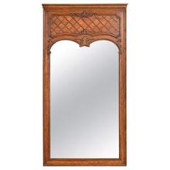 Vintage Thomasville French Provincial Louis XV Carved Walnut Wall Mirror, 1970s