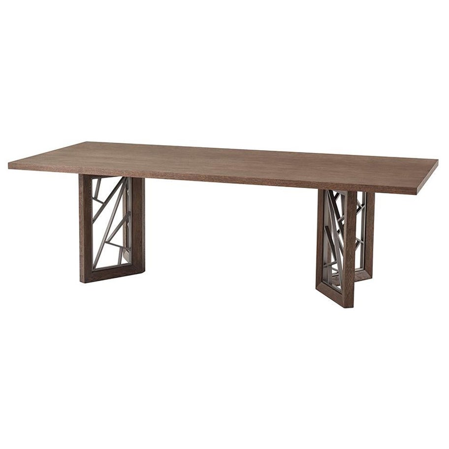 Medium Modern Oak Dining Table