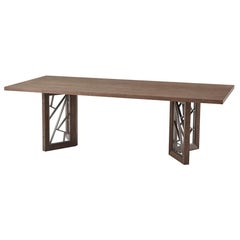 Medium Modern Oak Dining Table