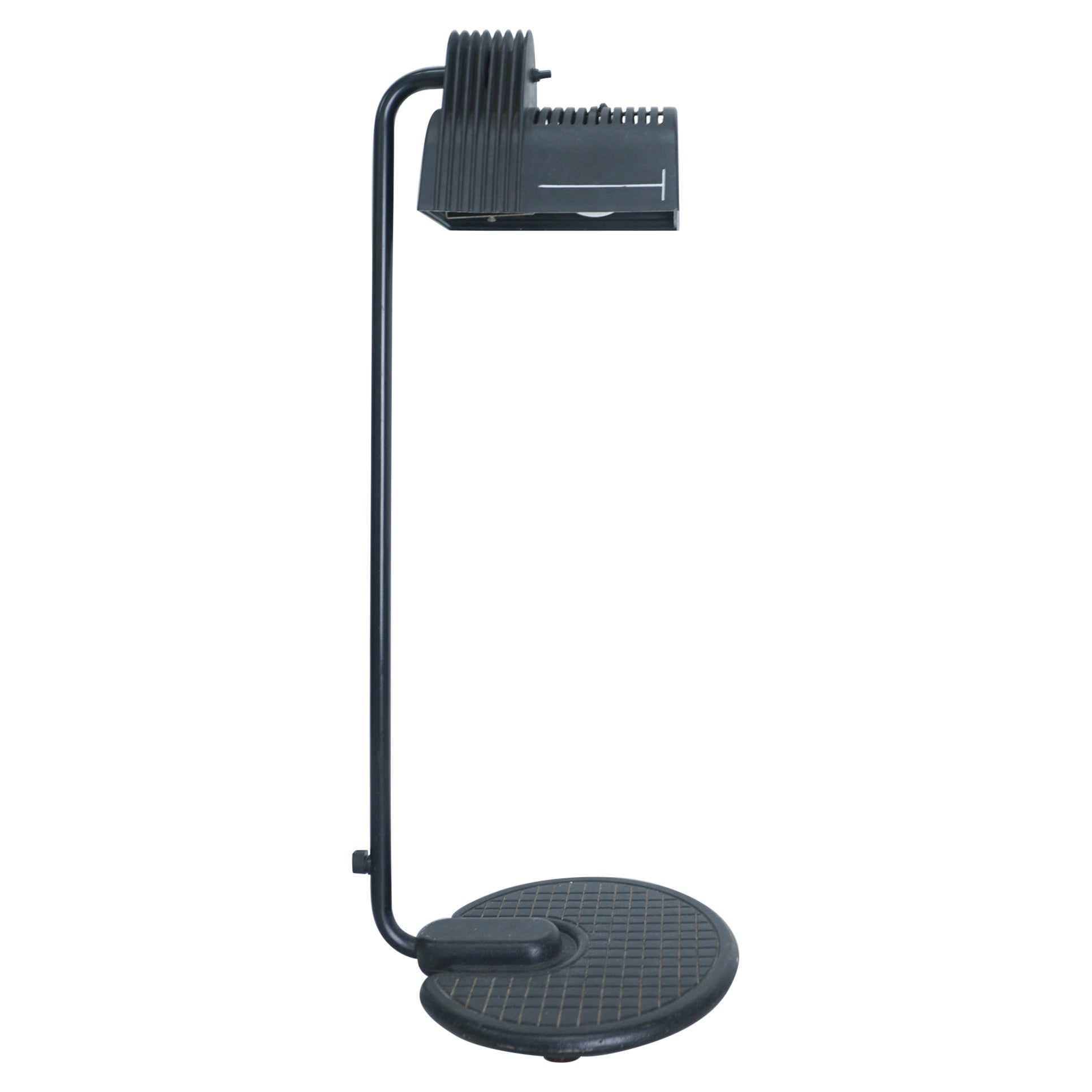 Vintage Black Industrial Belux Table Lamp by Guillermo Capdevila Abate