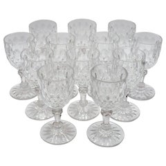 Baccarat crystal liquor set, 12 pieces service - Juvisy pattern - Elysee Palace