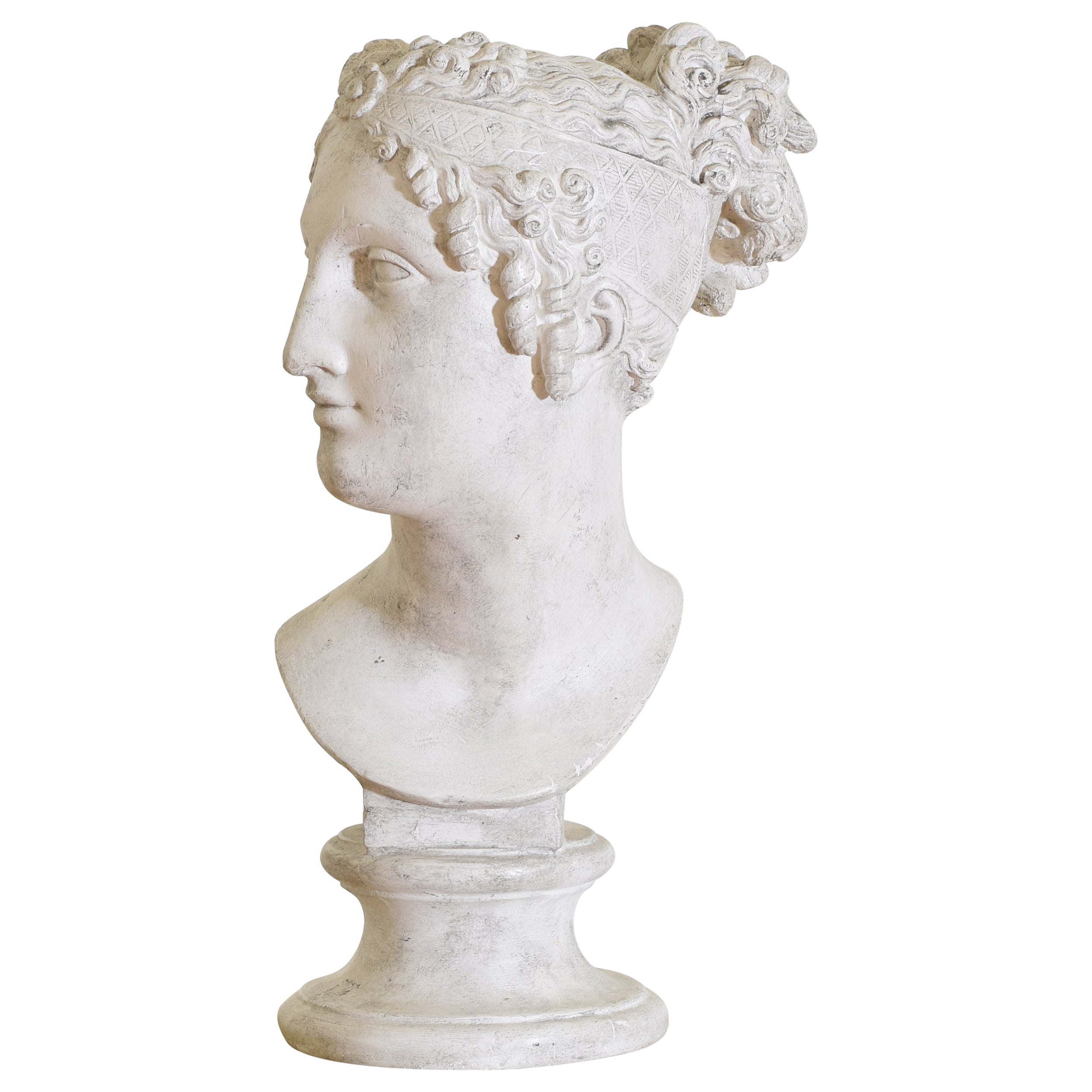 Plaster Bust of Paolina Borghese Bonaparte For Sale