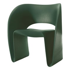Raviolo LowChair in Olive Green  by Ron Arad for MAGIS