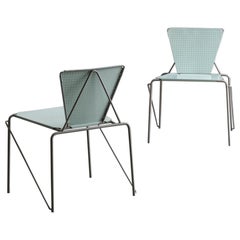 Set of 2 side chairs ‘Tux’ by Paul and Barbara Haigh for Bieffeplast, Italy, 80s