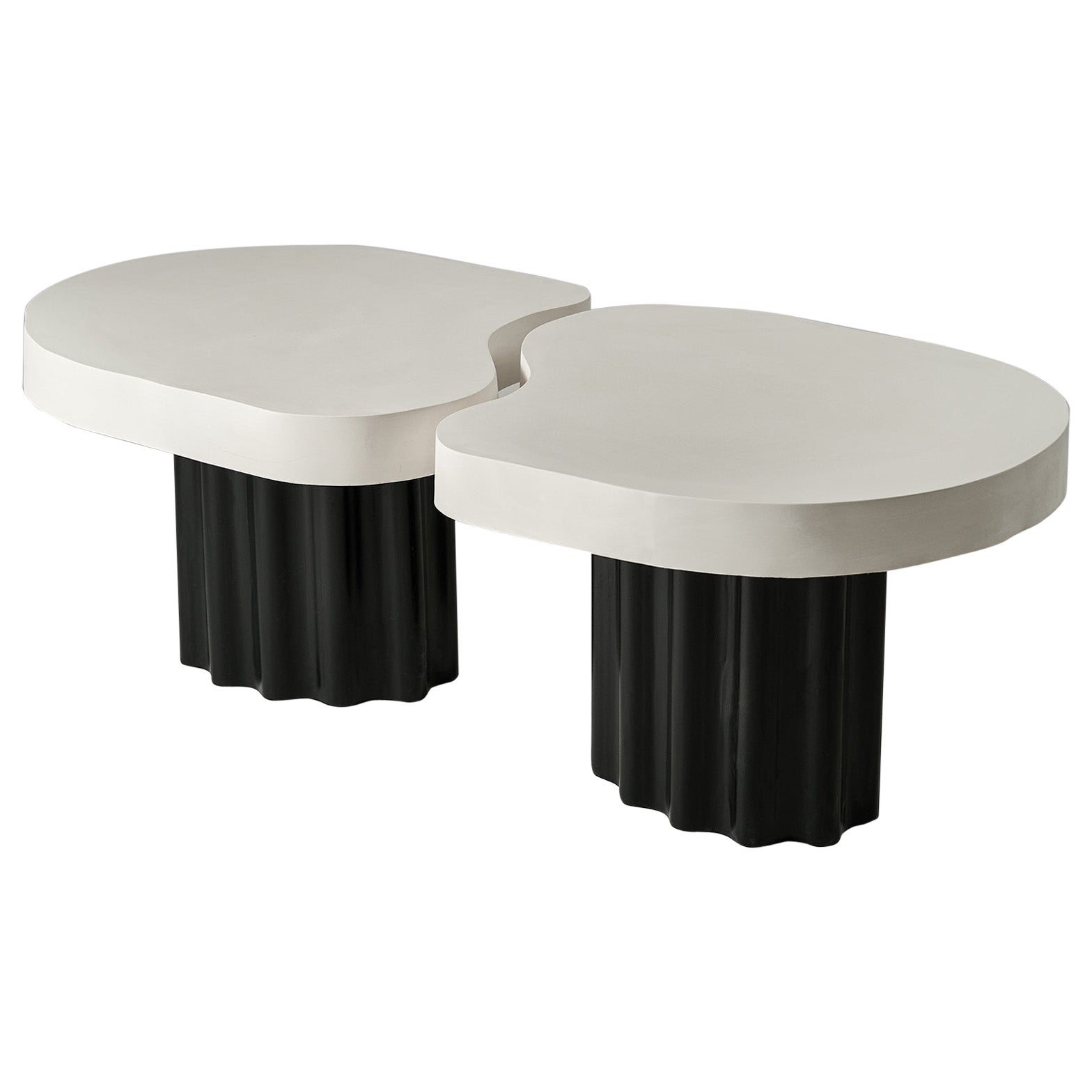 Set of 2 Organic Edge No. 2 Coffee Tables by Perler  For Sale