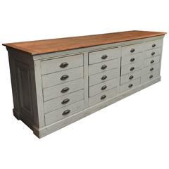 Antique French Double Face Drawer and Counter Cabinet, 1900s
