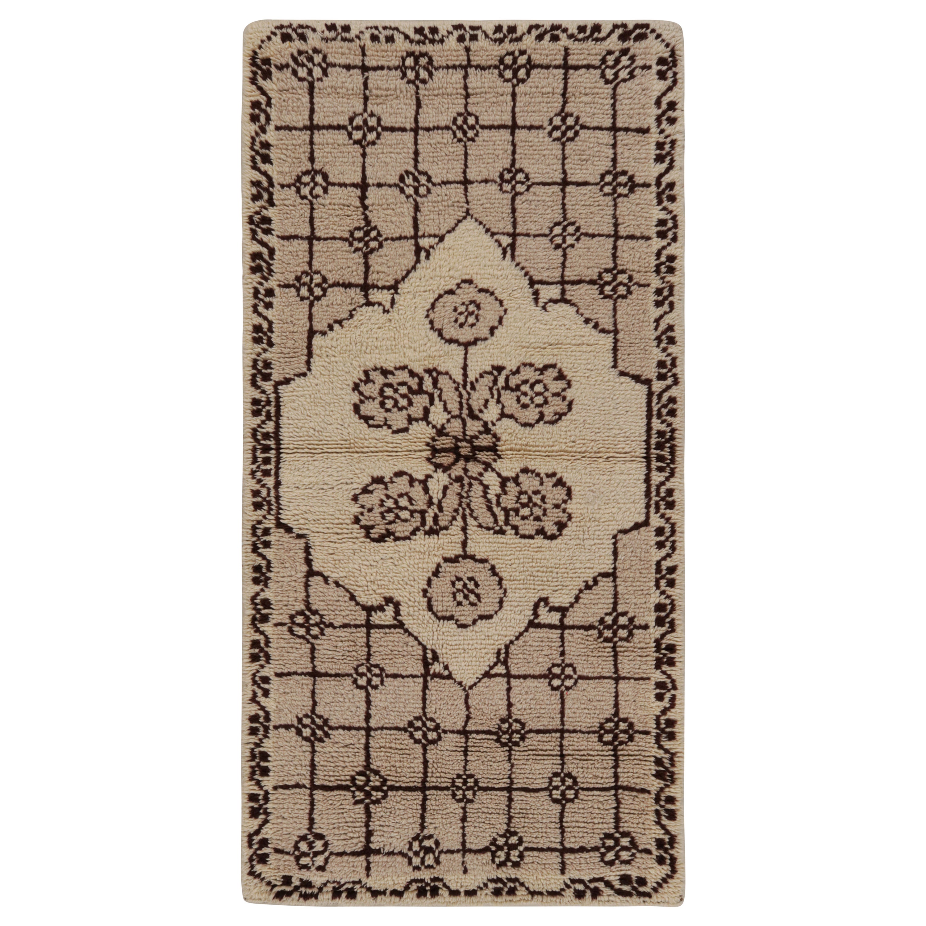 Vintage Tulu Runner Rug, with Medallion and Geometric Patterns from Rug & Kilim  For Sale