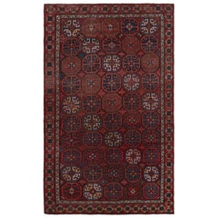 Alfombra turca vintage con motivos geométricos, de Rug & Kilim
