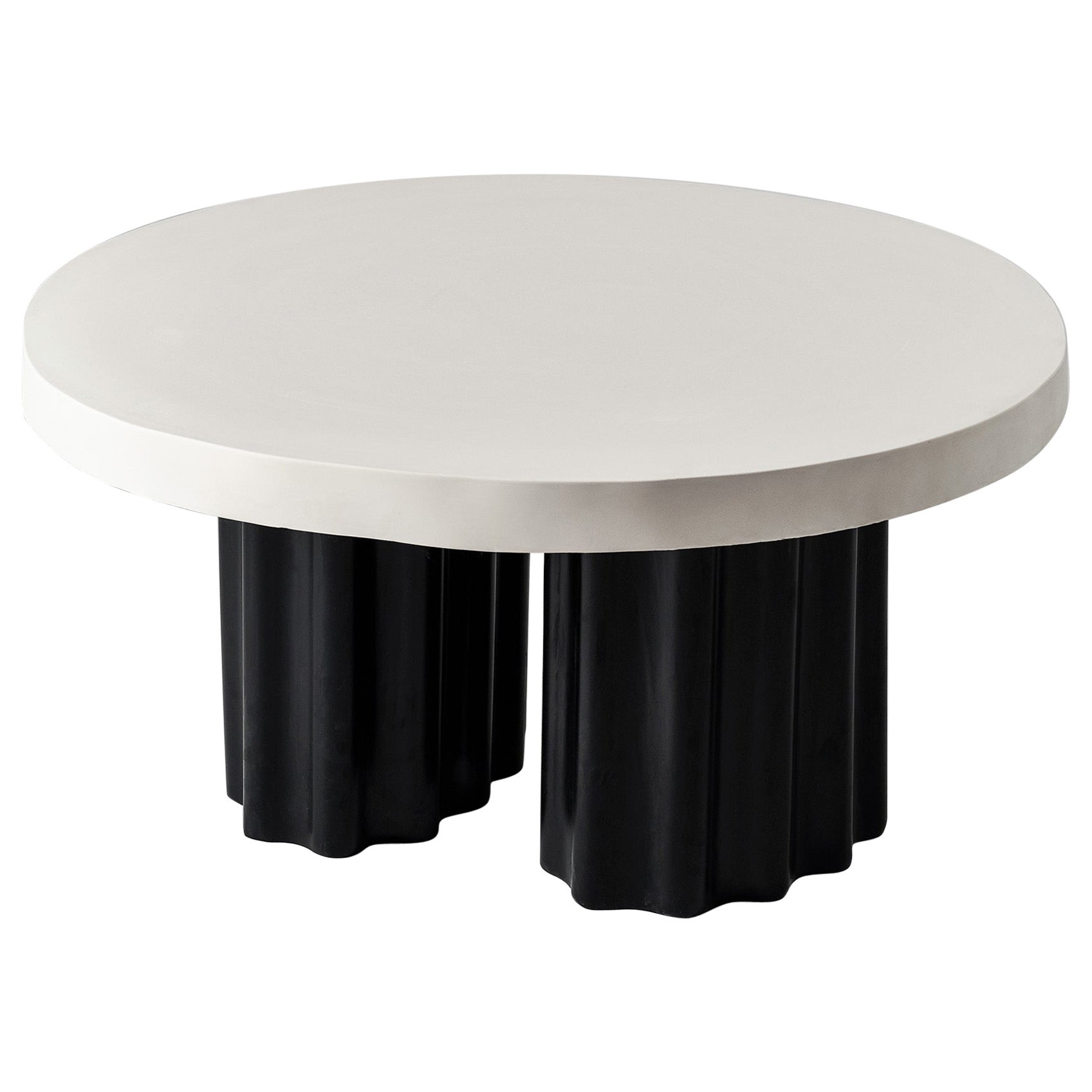 Table basse 100 noir et blanc Whiting by Perler