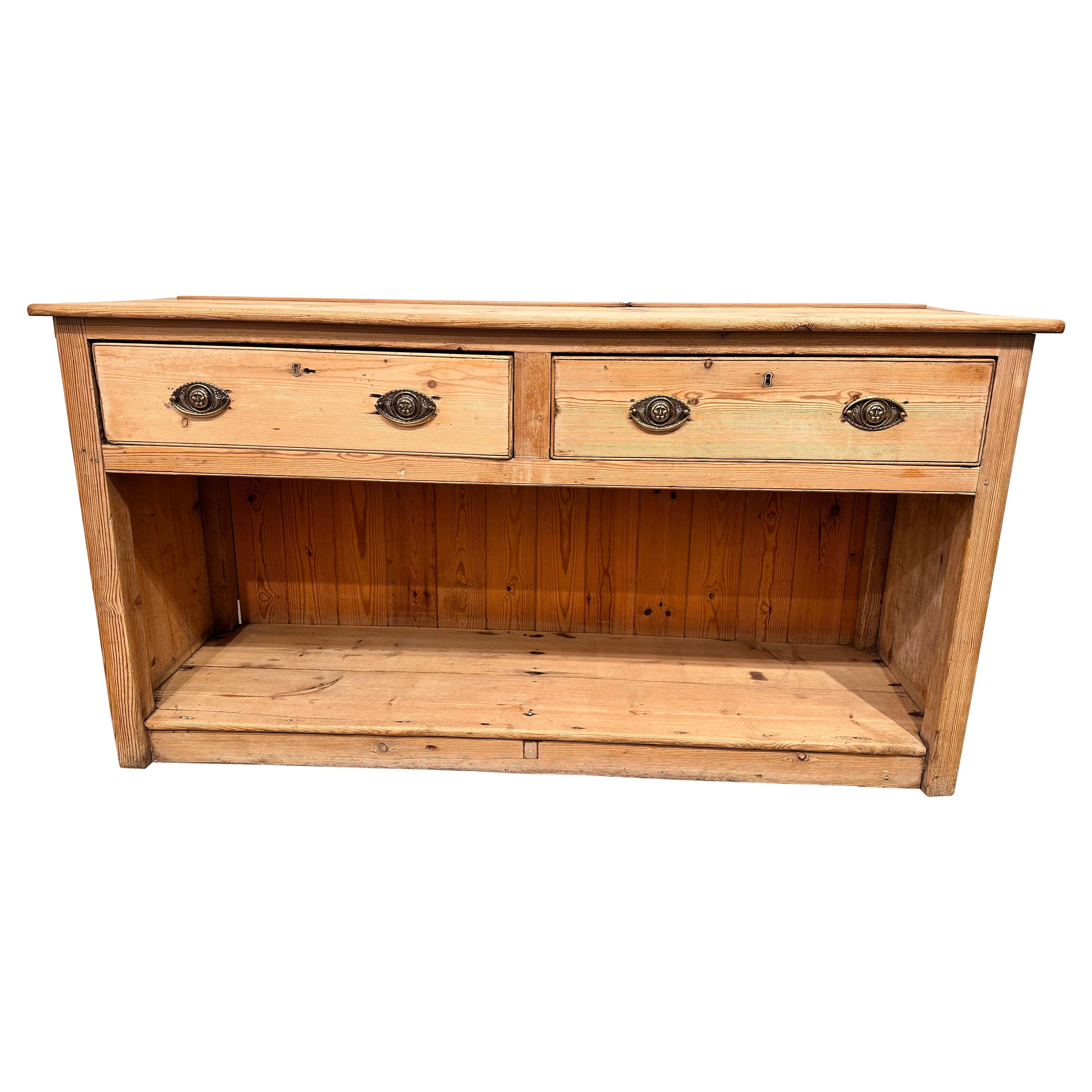 19th Century English Pine Dressing Base For Sale